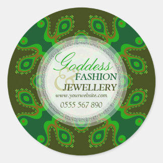 Green Goddess Fashion Retail Product Sticker
