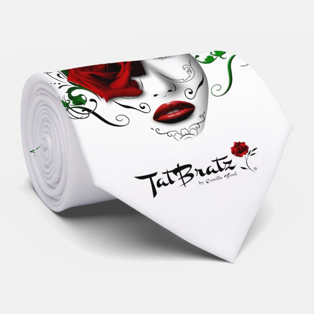 Green Goddess Neck Tie (Rolled)