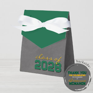 Green & Gold Chalkboard Graduation Gift Boxes