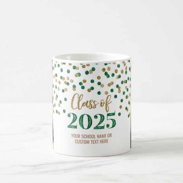 Green Gold Class of 2025 Coffee Mug (Center)