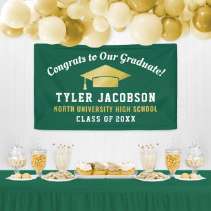 Green Gold Congrats to Our Graduate Banner