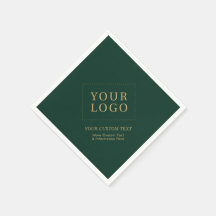 Green & Gold Custom Business Logo Promotional