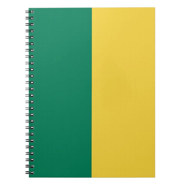 Green & Gold CUSTOM Notebook (Front)