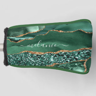 Green Gold Custom Your Name Golf Head Cover
