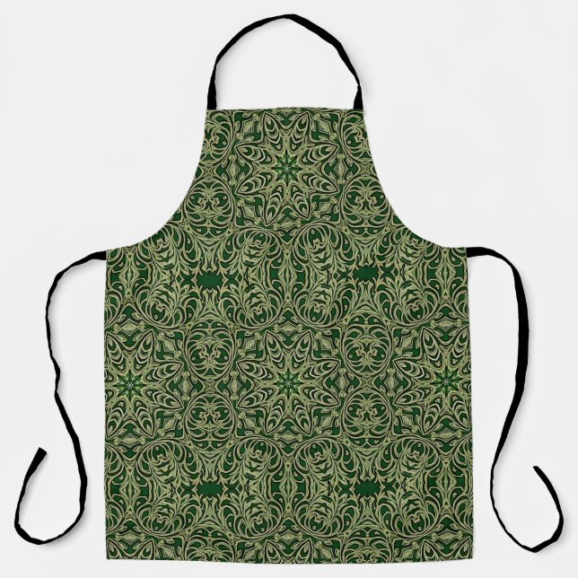 Green Gold Decorative Apron (Front)