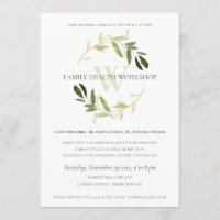 Green Gold Foliage Wreath Workshop Event