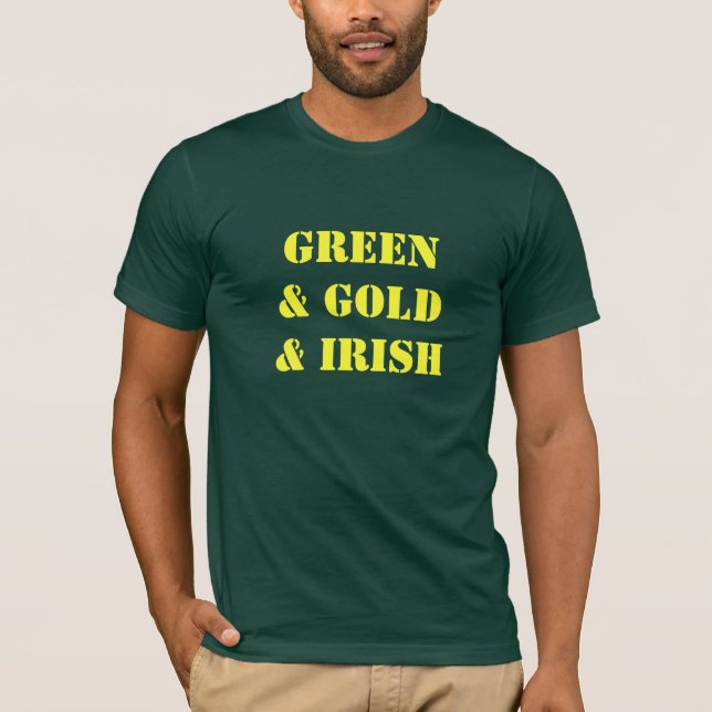 Green & Gold & Irish - Men's Tee (Front)