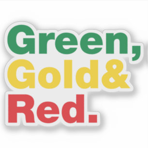 Green, Gold & Red.