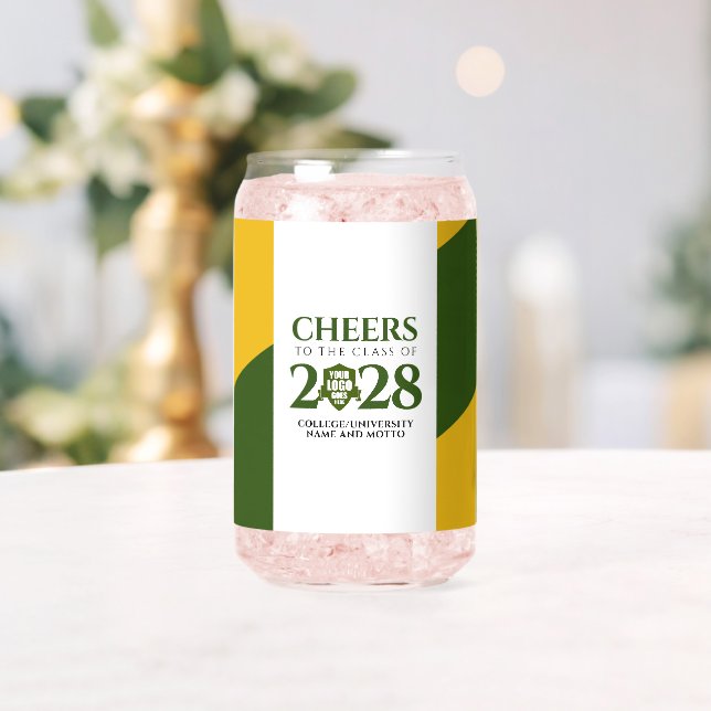 Green Gold School College University Graduation Can Glass (Insitu (Wedding))