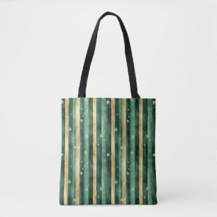 Green Gold Shamrock St. Patrick's Day Tote Bag