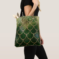 Green & Gold Shimmer Mermaid Fish Scales