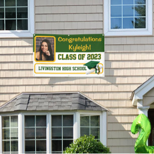 Green & Gold Vinyl Banner