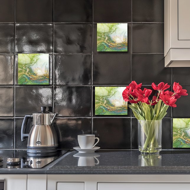 Green Gold White Marble   Tile (Creator Uploaded)