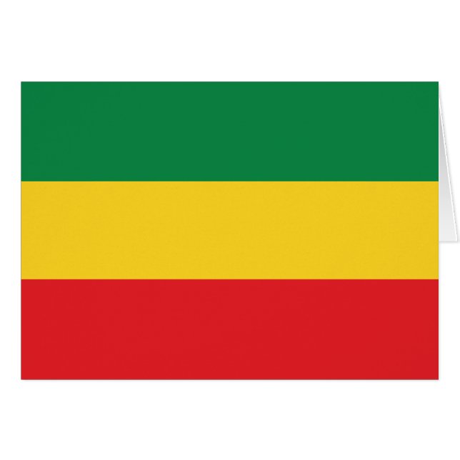 Green, Gold (Yellow) and Red Colours Flag (Front Horizontal)