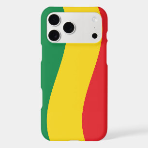 Green, Gold (Yellow) and Red Colours Flag