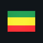 Green, Gold (Yellow) and Red Colours Flag Canvas Print<br><div class="desc">Green,  Gold (Yellow) & Red Flag Colours. 

Vintage Old School Alternative Hip Hop T Shirts Apparel,  Hats,  Stickers,  Smart Phone Cases and more.</div>