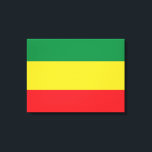 Green, Gold (Yellow) and Red Colours Flag Canvas Print<br><div class="desc">Green,  Gold (Yellow) & Red Flag Colours. 

Vintage Old School Alternative Hip Hop T Shirts Apparel,  Hats,  Stickers,  Smart Phone Cases and more.</div>