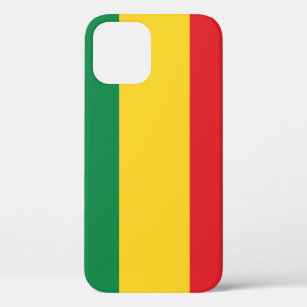 Green, Gold (Yellow) and Red Colours Flag iPhone 12 Pro Case