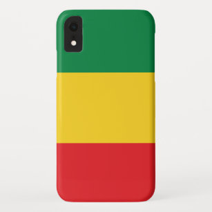 Green, Gold (Yellow) and Red Colours Flag iPhone XR Case
