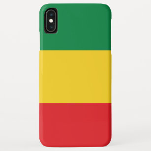 Green, Gold (Yellow) and Red Colours Flag iPhone XS Max Case