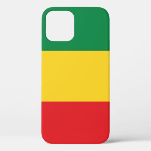 Green, Gold (Yellow) and Red Colours Flag iPhone 12 Pro Case