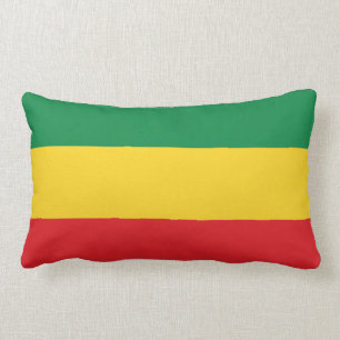 Green, Gold (Yellow) and Red Colours Flag Lumbar Cushion