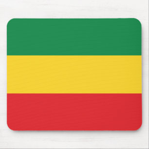 Green, Gold (Yellow) and Red Colours Flag Mouse Pad