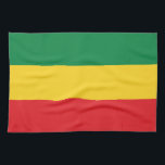 Green, Gold (Yellow) and Red Colours Flag Tea Towel<br><div class="desc">Green,  Gold (Yellow) & Red Flag Colours. 

Vintage Old School Alternative Hip Hop T Shirts Apparel,  Hats,  Stickers,  Smart Phone Cases and more.</div>