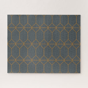 Green, golden, simple, retro, elegant illustration jigsaw puzzle