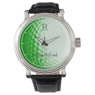 green golf ball personalised watch