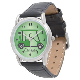 Green Golf Buggy Watch