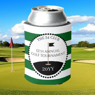 Green Golf  Club Logo Name Can Cooler