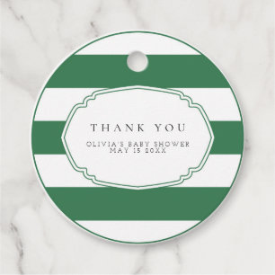 Green golf gift favor tag