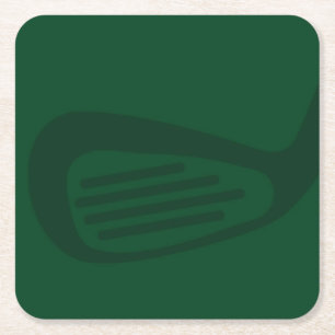 Green Golf Paper Coaster