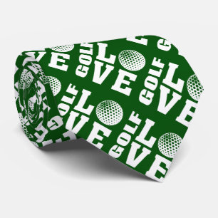 Green Golfer's Love Tie