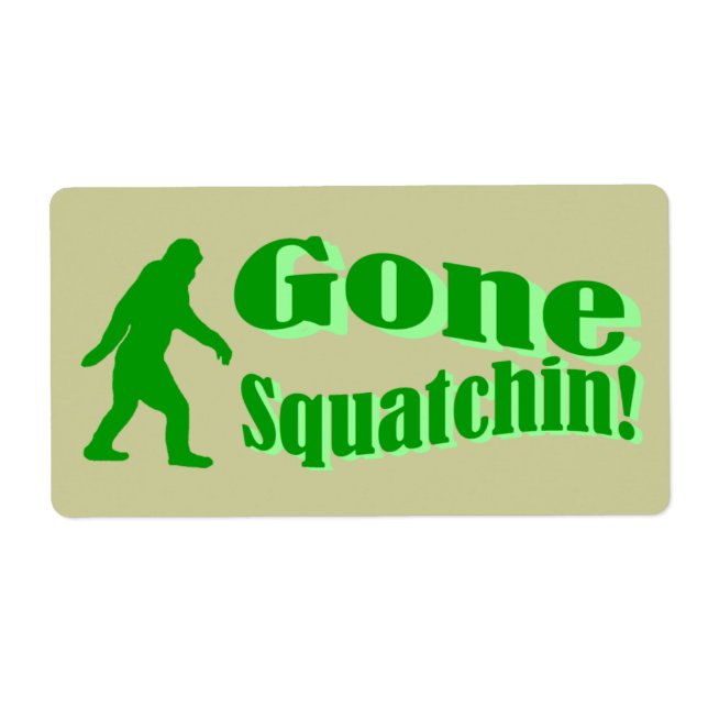 Green gone squatchin slogan text (Front)