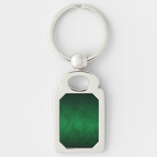 Green Gothic Ombre Background Art Key Ring (Front)