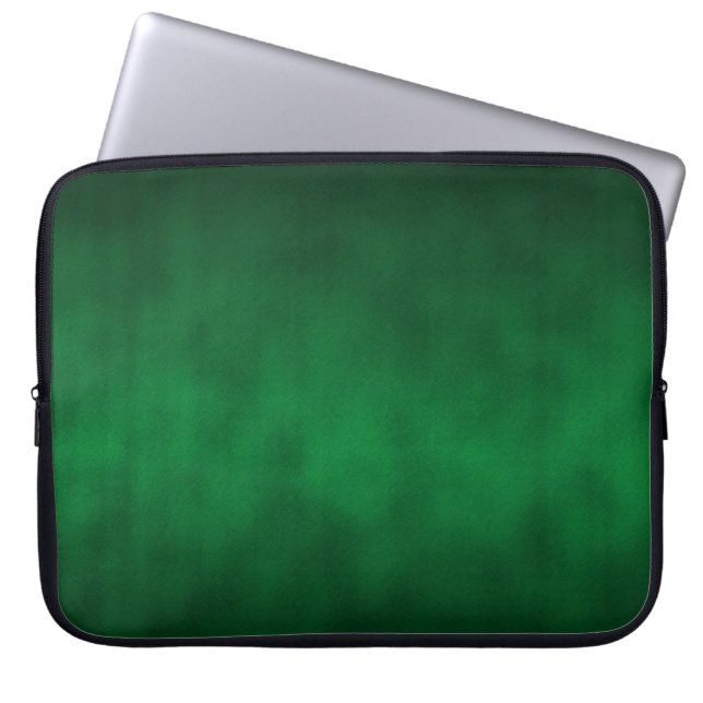 Green Gothic Ombre Background Art Laptop Sleeve (Front)