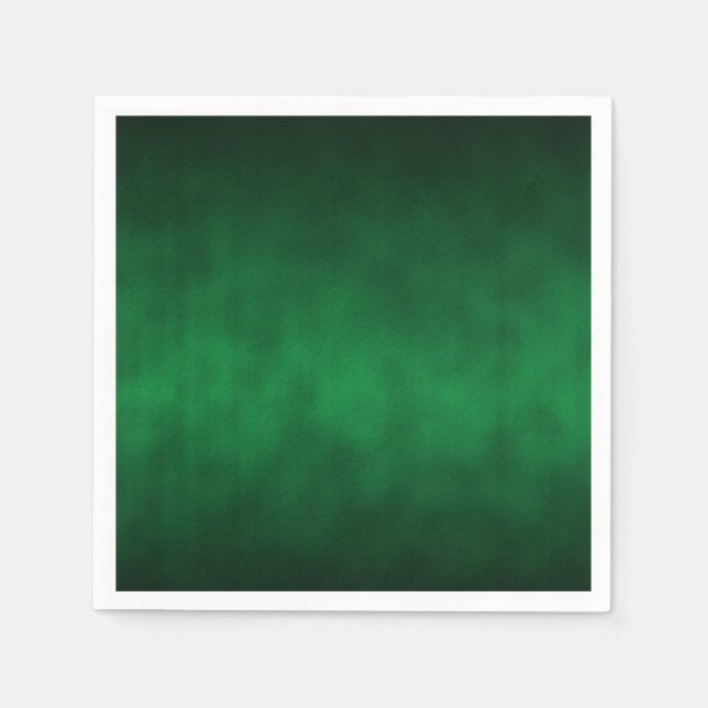 Green Gothic Ombre Background Art Napkin (Front)