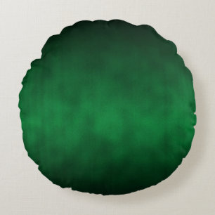 Green Gothic Ombre Background Art Round Cushion