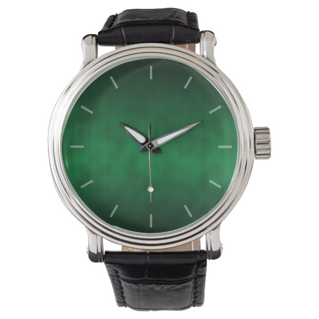 Green Gothic Ombre Background Art Watch (Front)