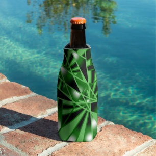 Green Gradient Colour Fill Art Perspective Drawing Bottle Cooler