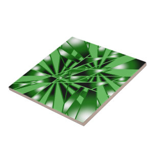 Green Gradient Colour Fill Art Perspective Drawing Tile