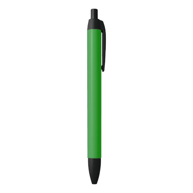 Green Gradient Ombre Vivid Modern Simple Black Ink Pen (Bottom (Vertical))