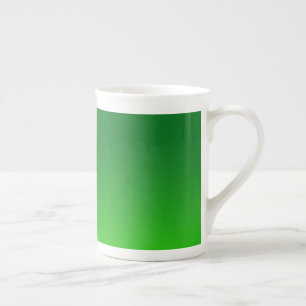 Green Gradient Ombre Vivid Modern Simple Bone China Mug
