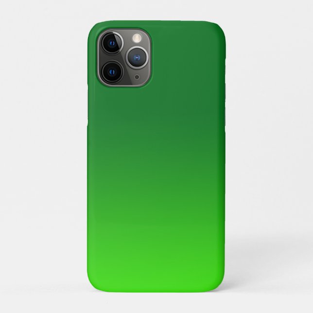 Green Gradient Ombre Vivid Modern Simple Case-Mate iPhone Case (Back)