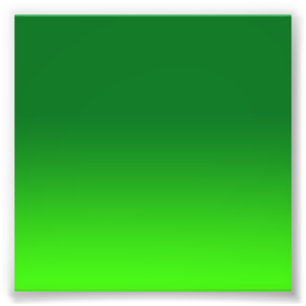 Green Gradient Ombre Vivid Modern Simple Photo Print