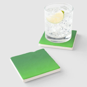 Green Gradient Ombre Vivid Modern Simple Stone Coaster