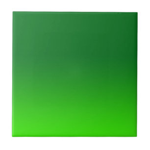 Green Gradient Ombre Vivid Modern Simple Tile