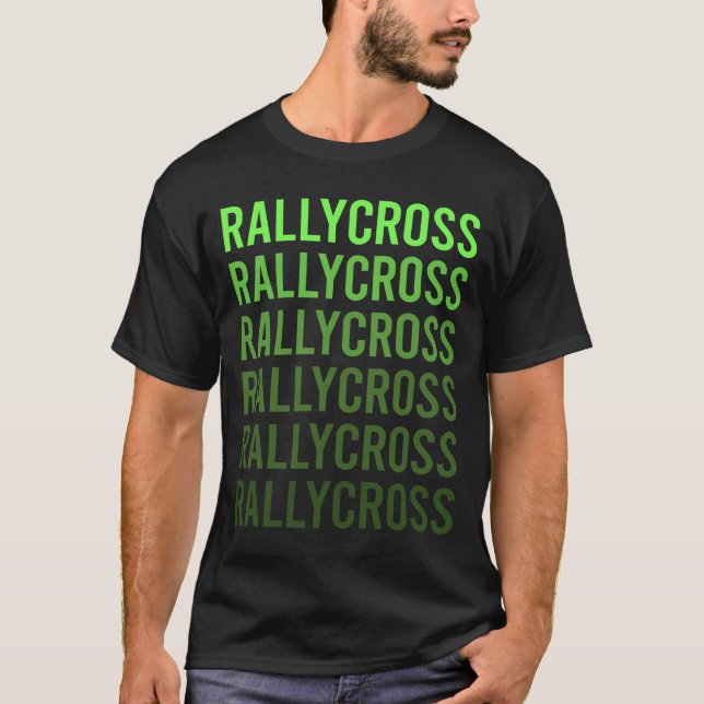 Green Gradient Rallycross T-Shirt (Front)